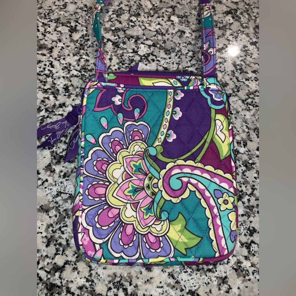 Vera Bradley purple paisley crossbody purse